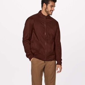 Size M Lululemon Shell Stopper Bomber
Dark Cedar